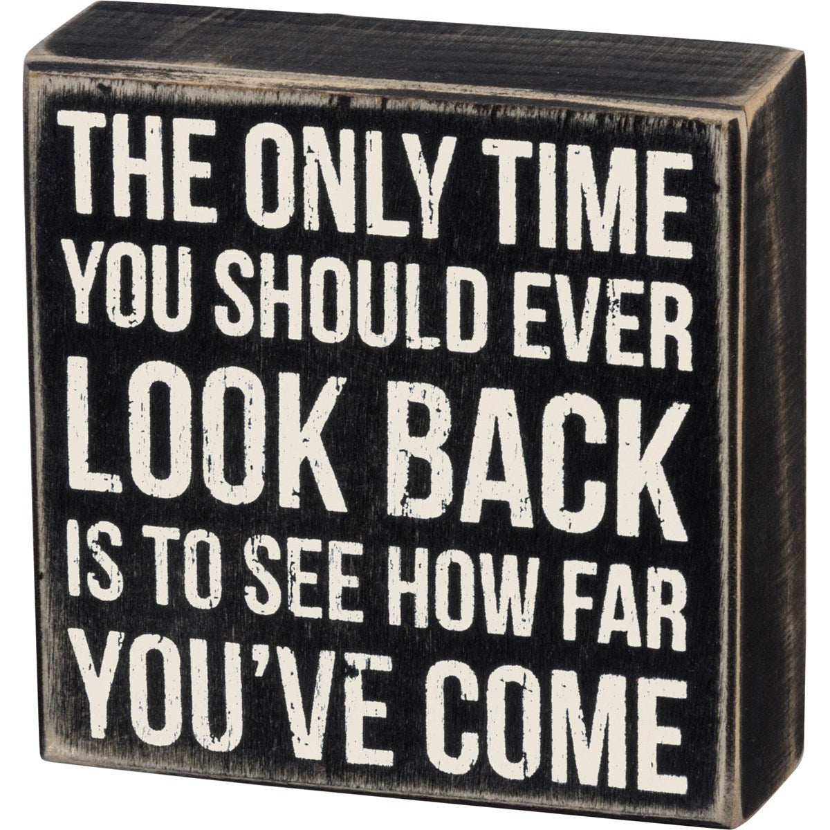 Look Back Box Sign