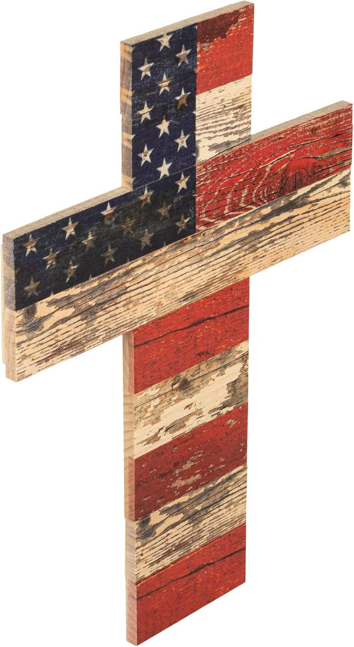 Cross - American Flag