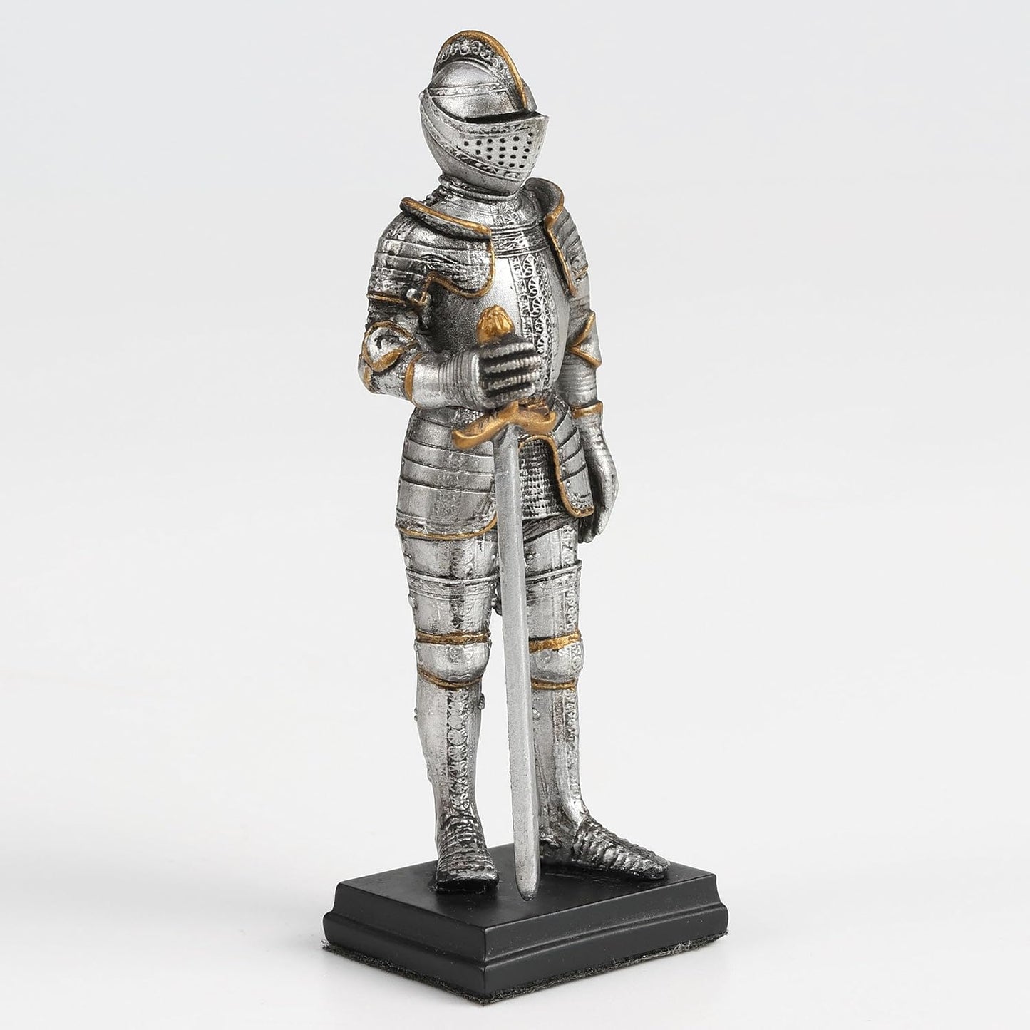 Medieval Knight Armor Sword Stance