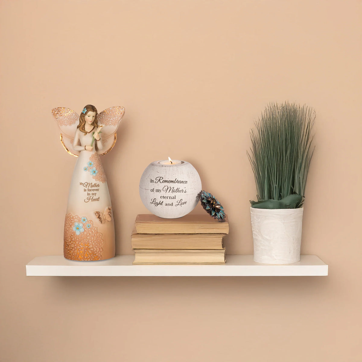 Mother 9" Angel Holding Calla Lily