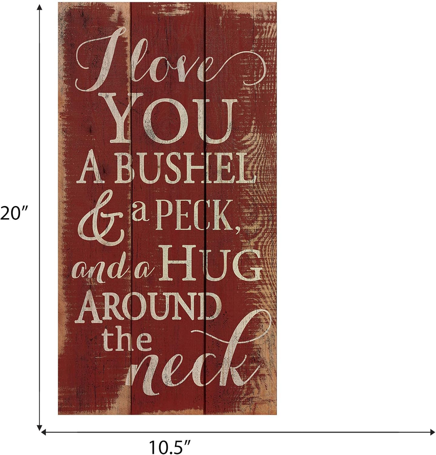 I Love You A Bushel And A Peck Wall Art Sign