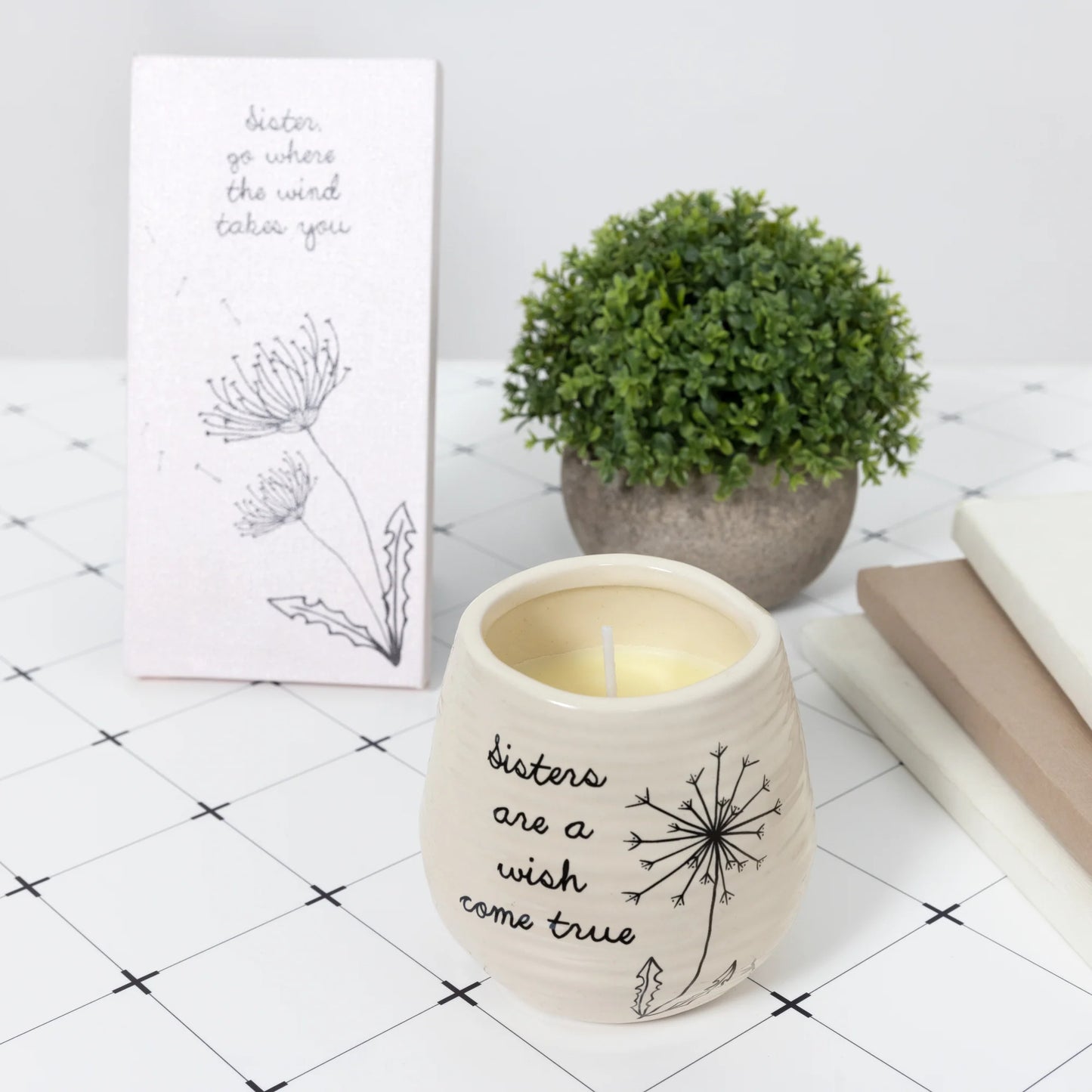 Sister 8 oz - 100% Soy Wax Candle Scent: Serenity