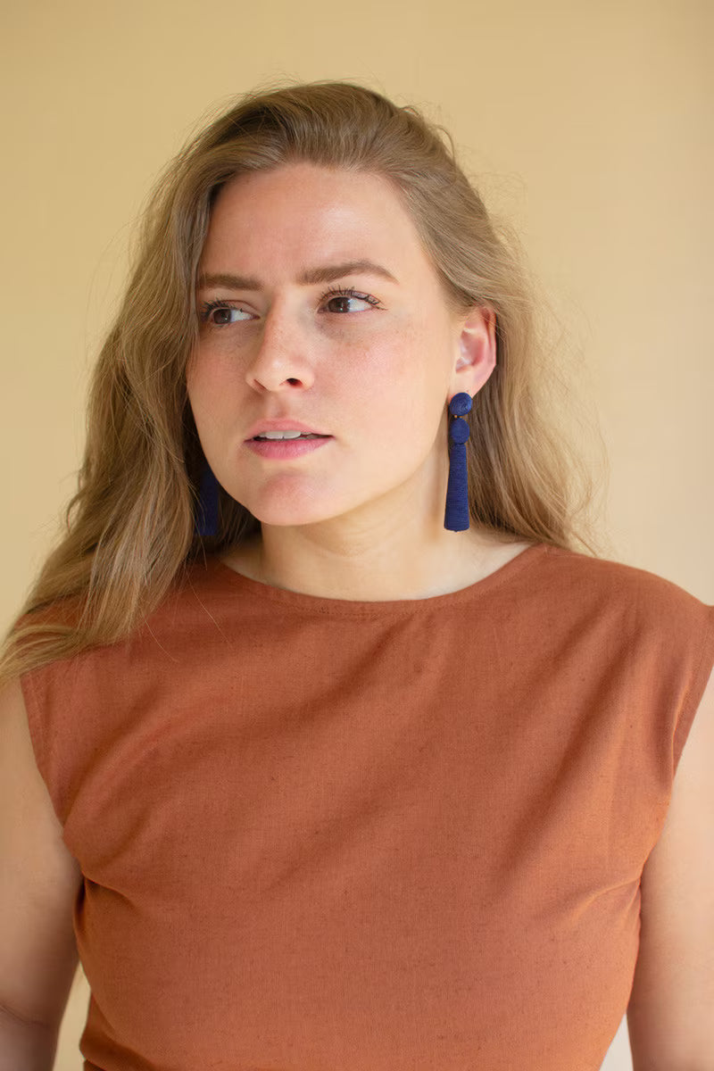 Fabricwrapped Earrings