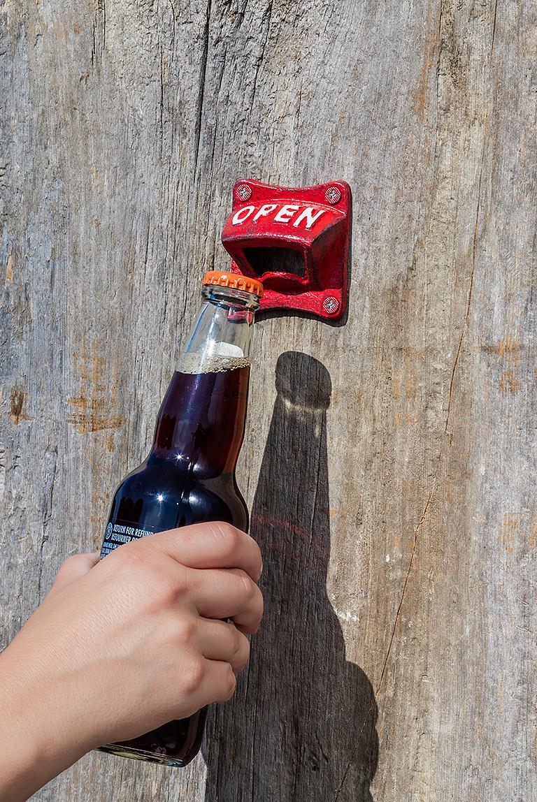 Square Open Wall Bottle Opener