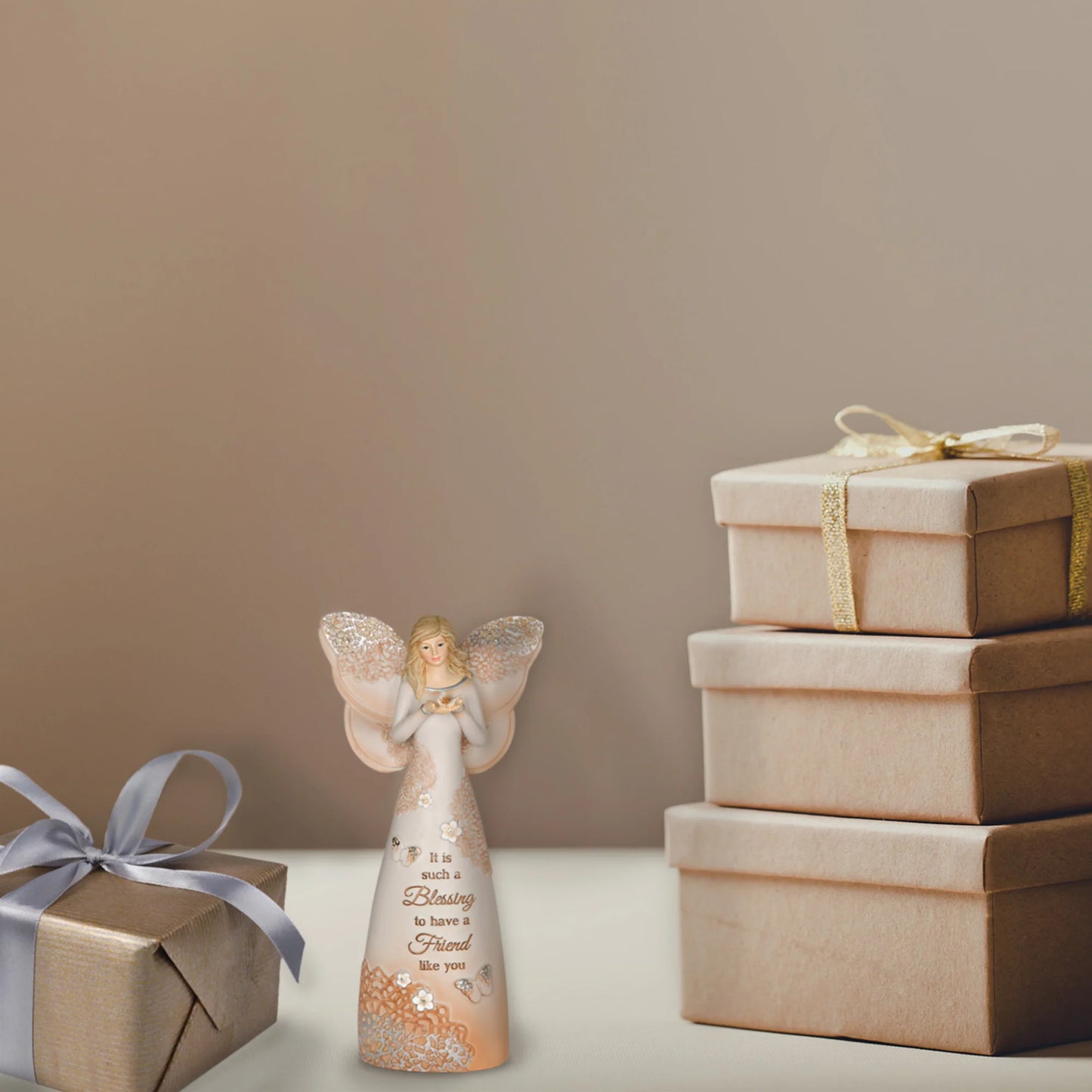 Friend 7.5" Angel Holding Butterfly