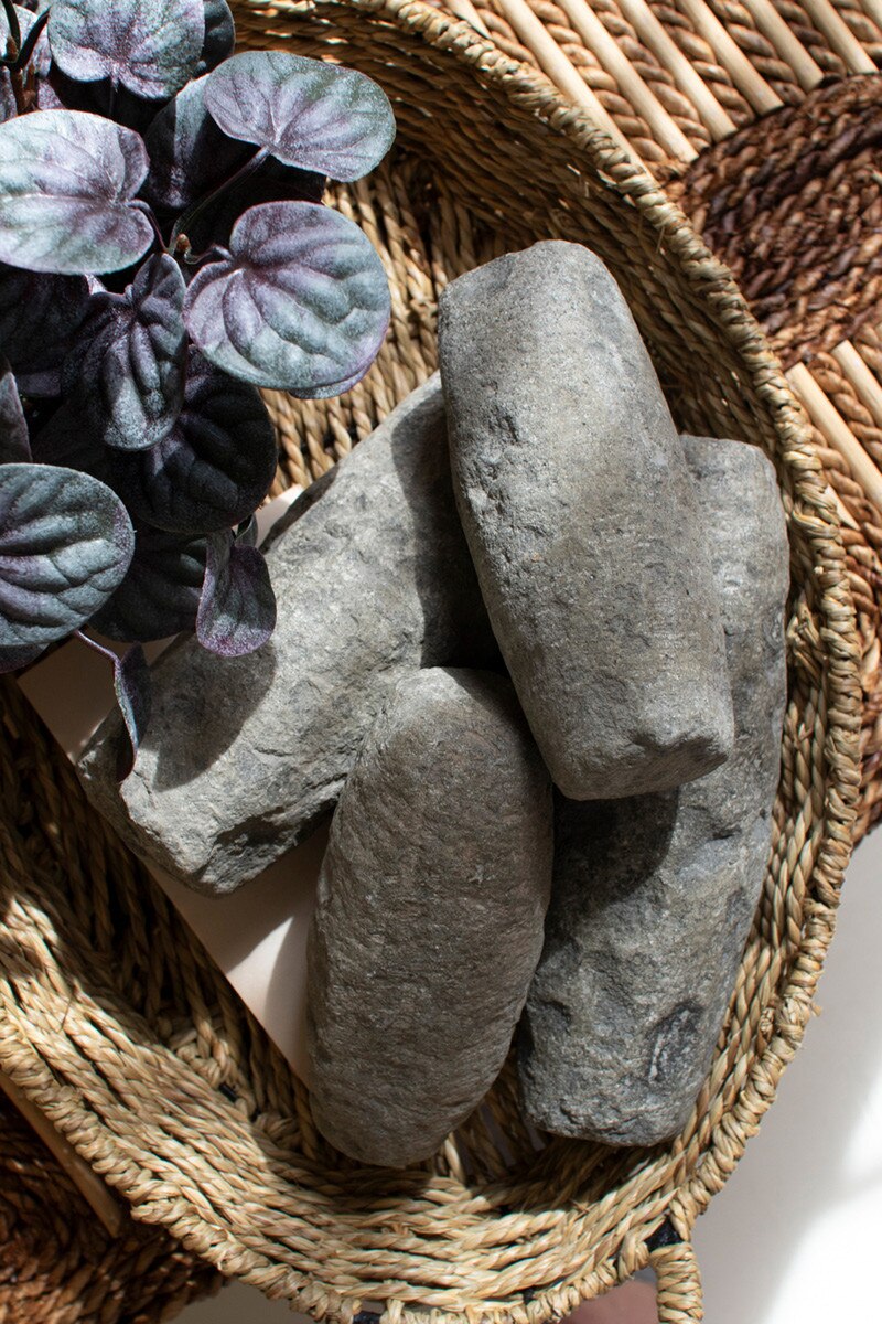 Set of 4 Hand-Carved Stone Pestles