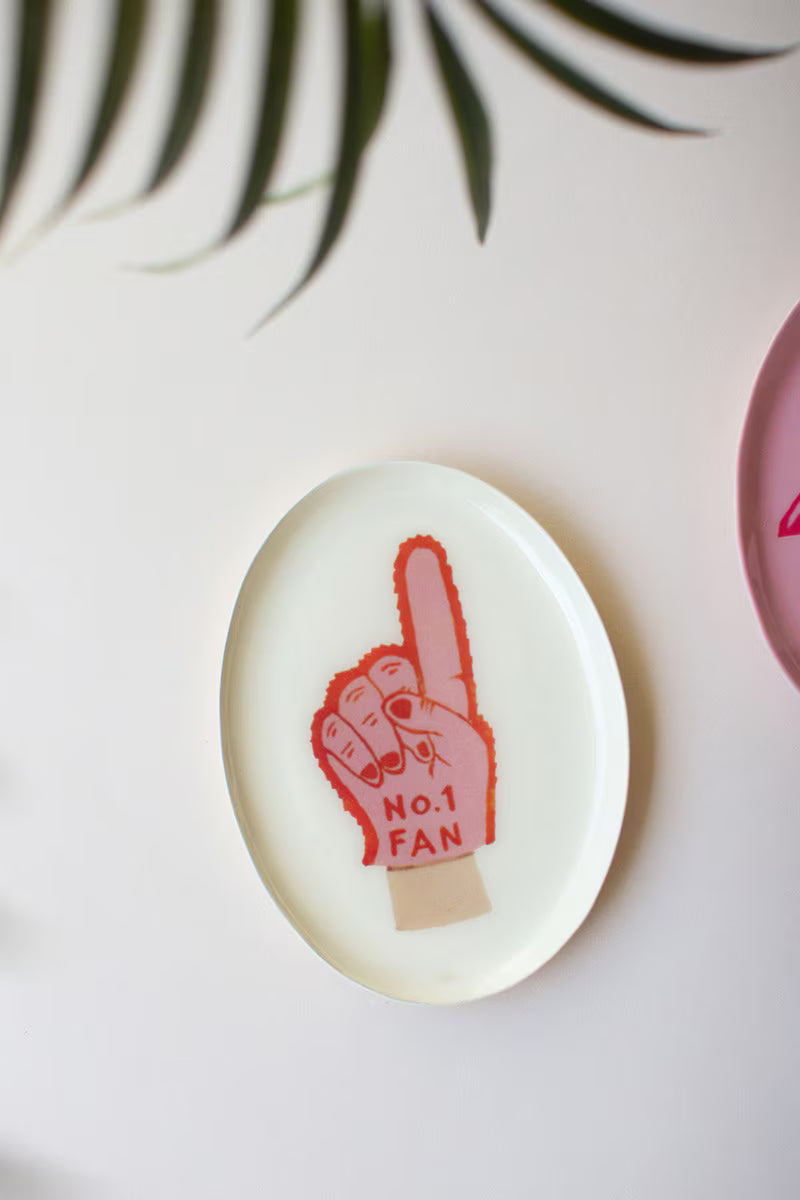 Set of 3 Printed Decal Trinket Trays with Sayings