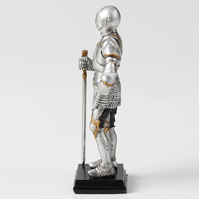 Medieval Knight Armor Sword Stance