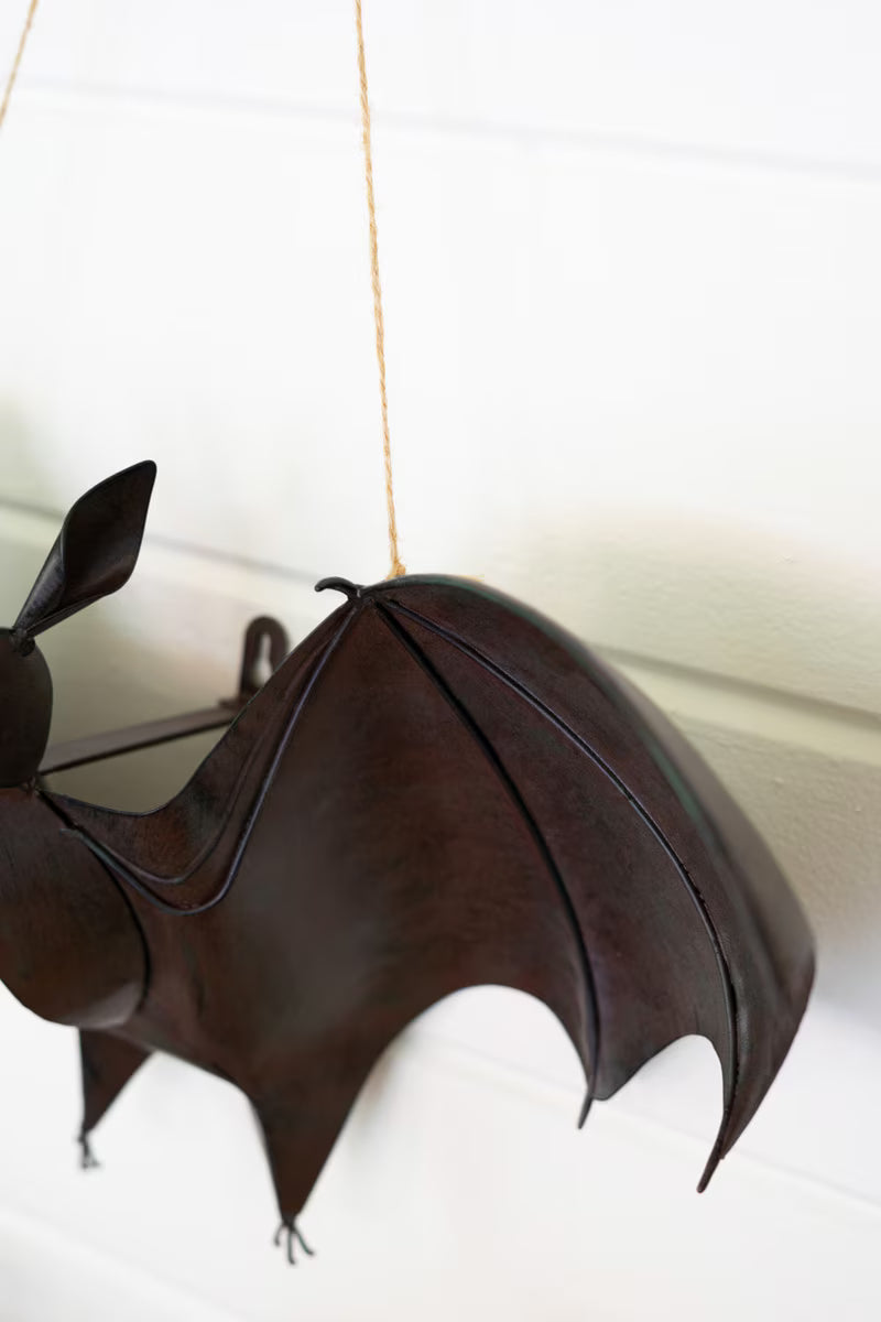 Painted Metal Bat Door Halloween Door Hanger