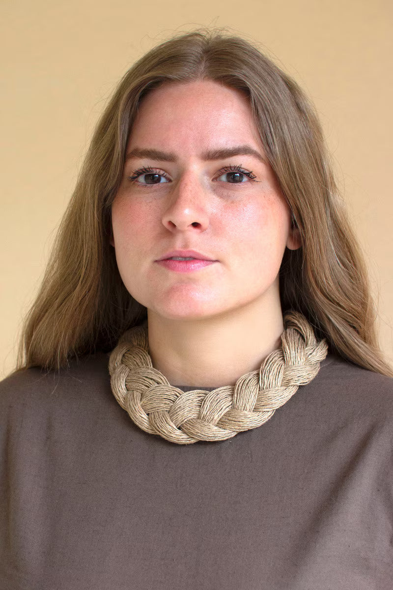 Natural Jute Braided Necklace
