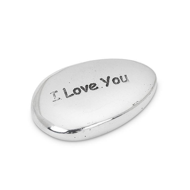 Engraved Pebble I Love You