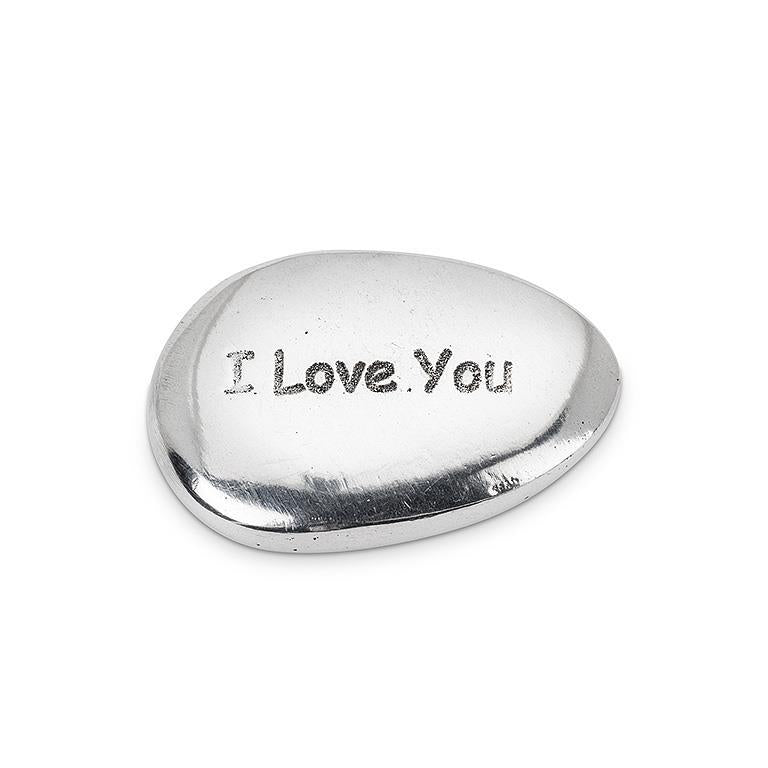 Engraved Pebble I Love You