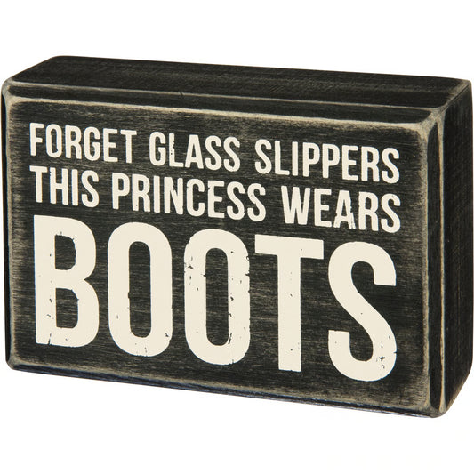 Box Sign - Princess Boots