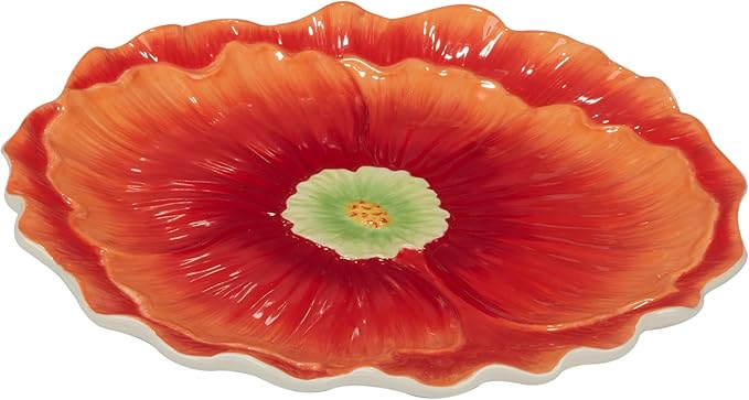 3-D Floral Blossom Platter