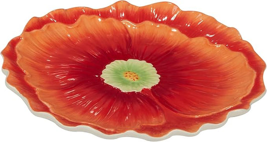 3-D Floral Blossom Platter