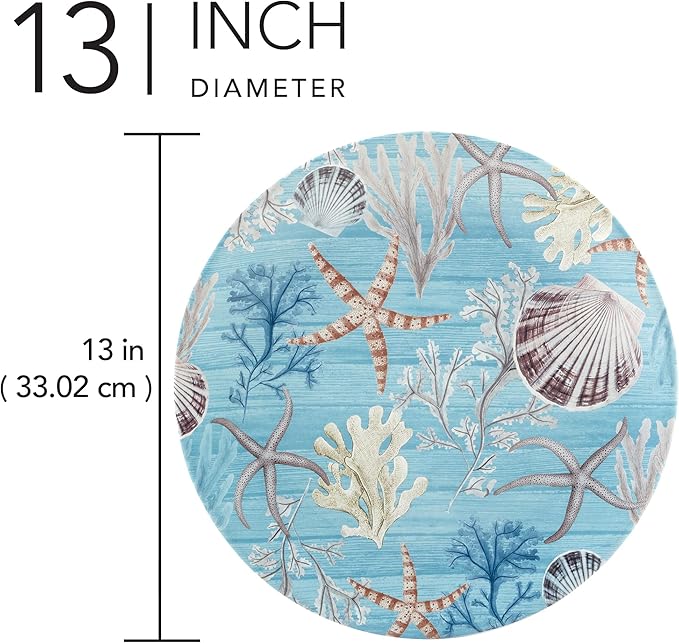Beyond The Shore 13" Round Platter