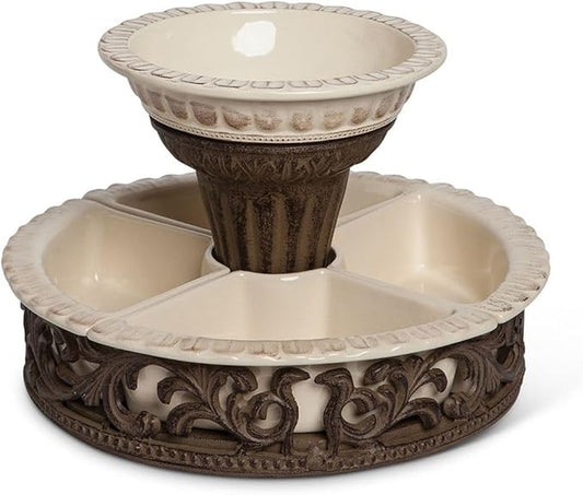 Acanthus Crudite Holder Other Decor