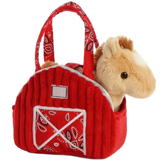 Fancy Pals 7" Red Barn Horse