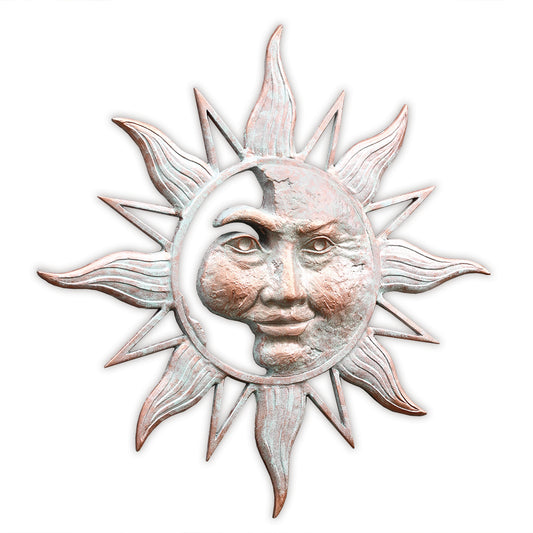 Half Face Sun Wall Plaque