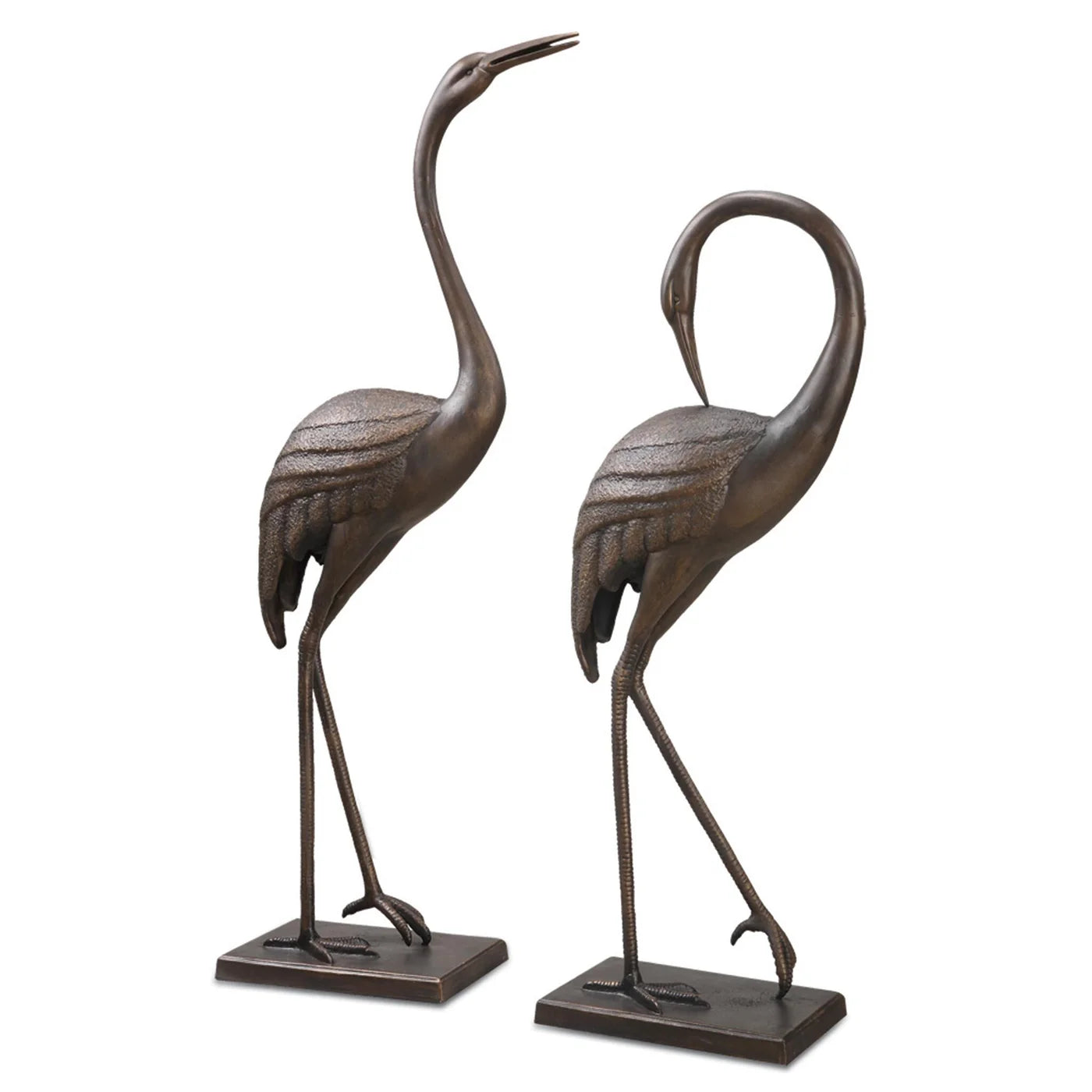 Graceful Garden Crane Pair Set of 2