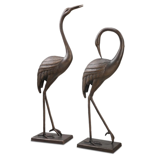Graceful Garden Crane Pair Set of 2