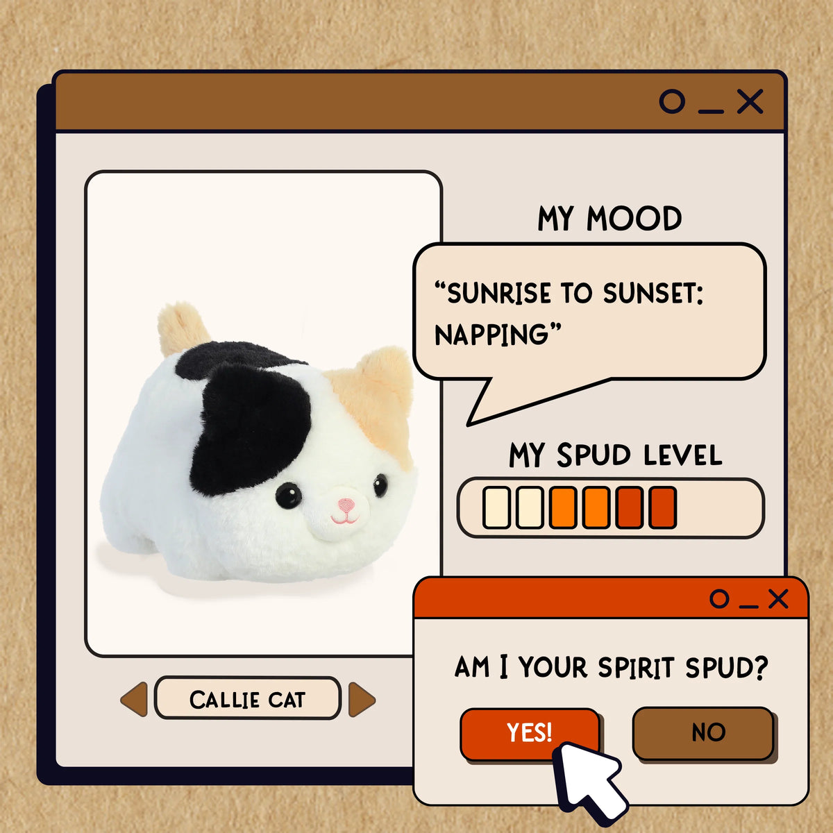 Spudsters 10" Callie Cat