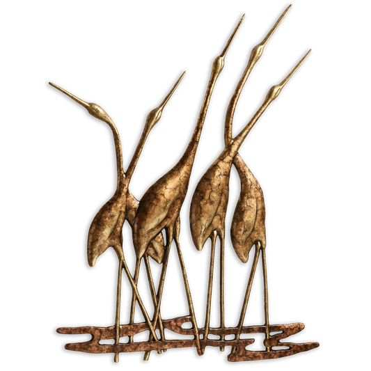 Crane Quintet Wall Plaque