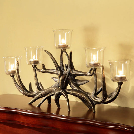 Antler Votive Candelabra