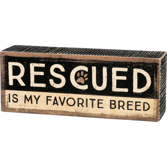 Box Sign - Rescued