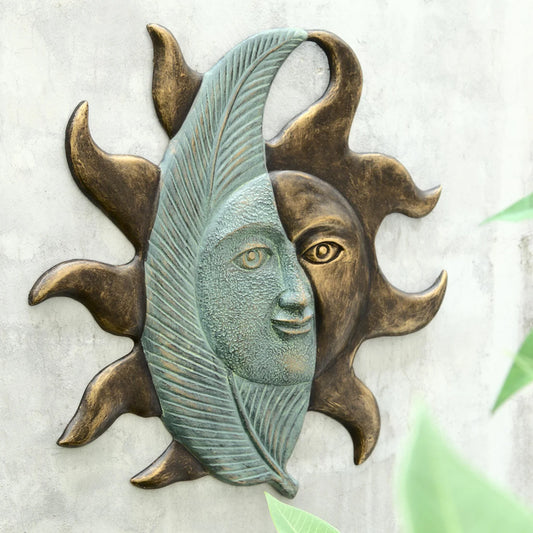 Leaf And Sunface Wall Hanging