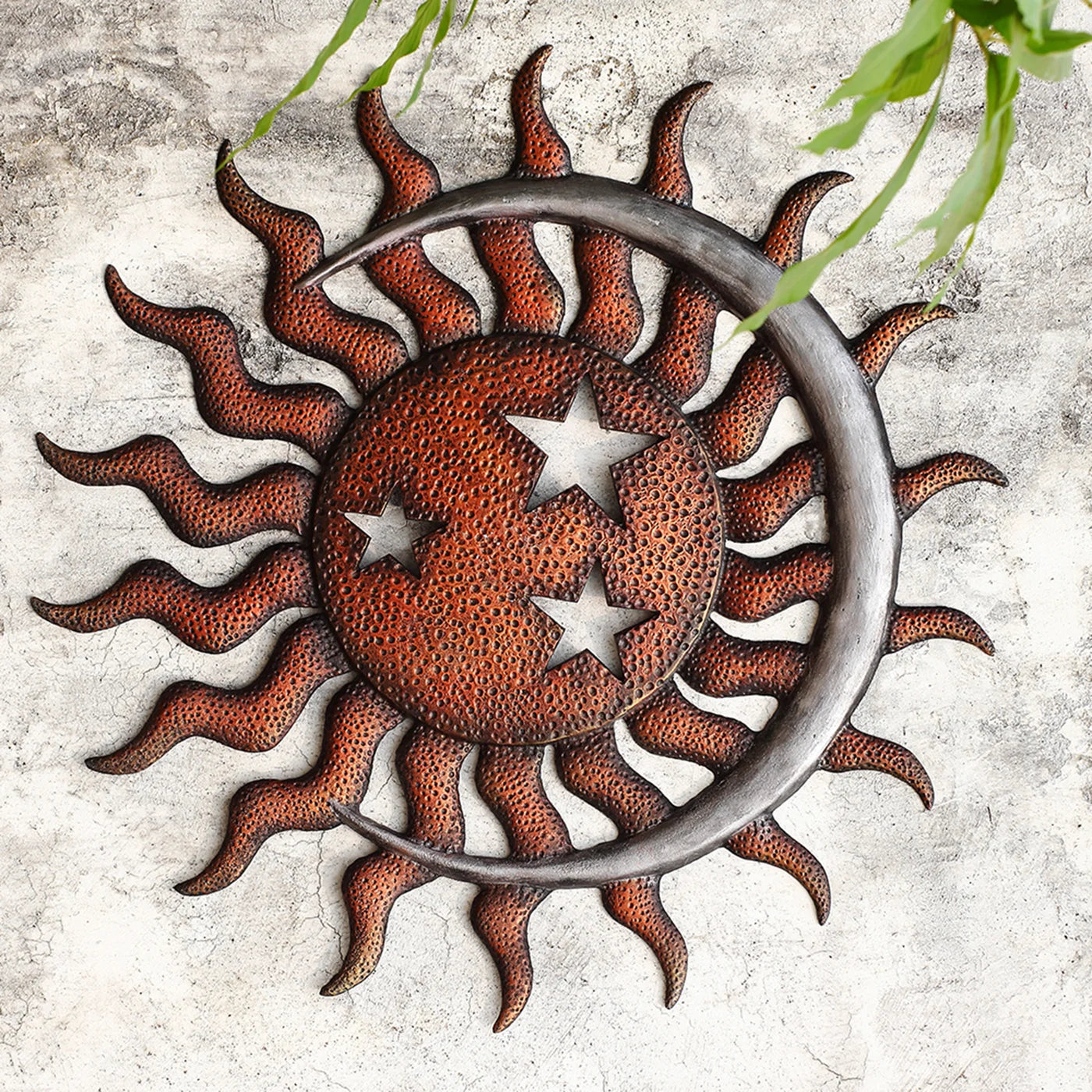 Sun, Moon and Stars Wall Plaque