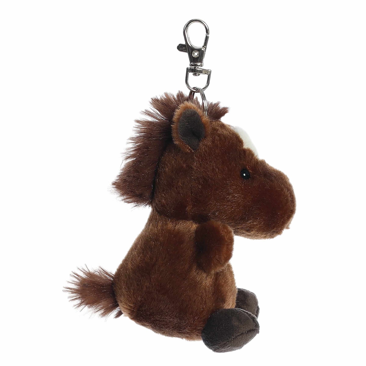 4" Truffle Brown Horse Clip-On
