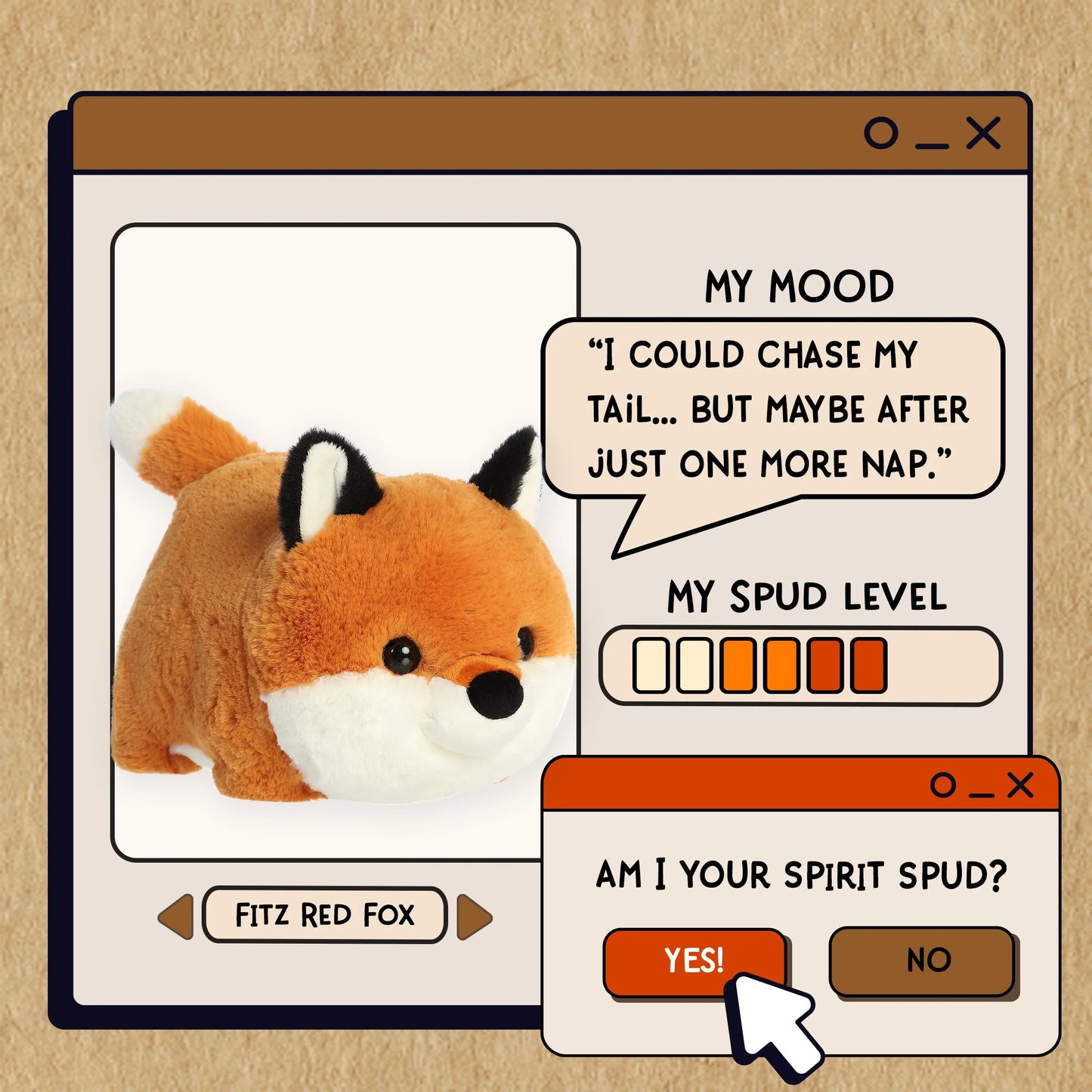 Spudsters 10" Fitz Red Fox