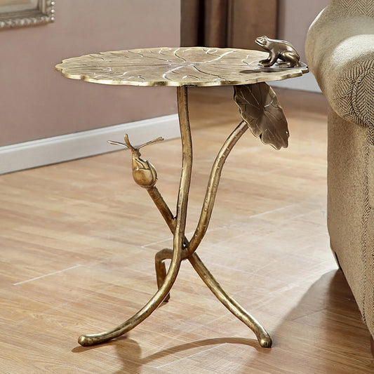 Frog and Dragonfly End Table