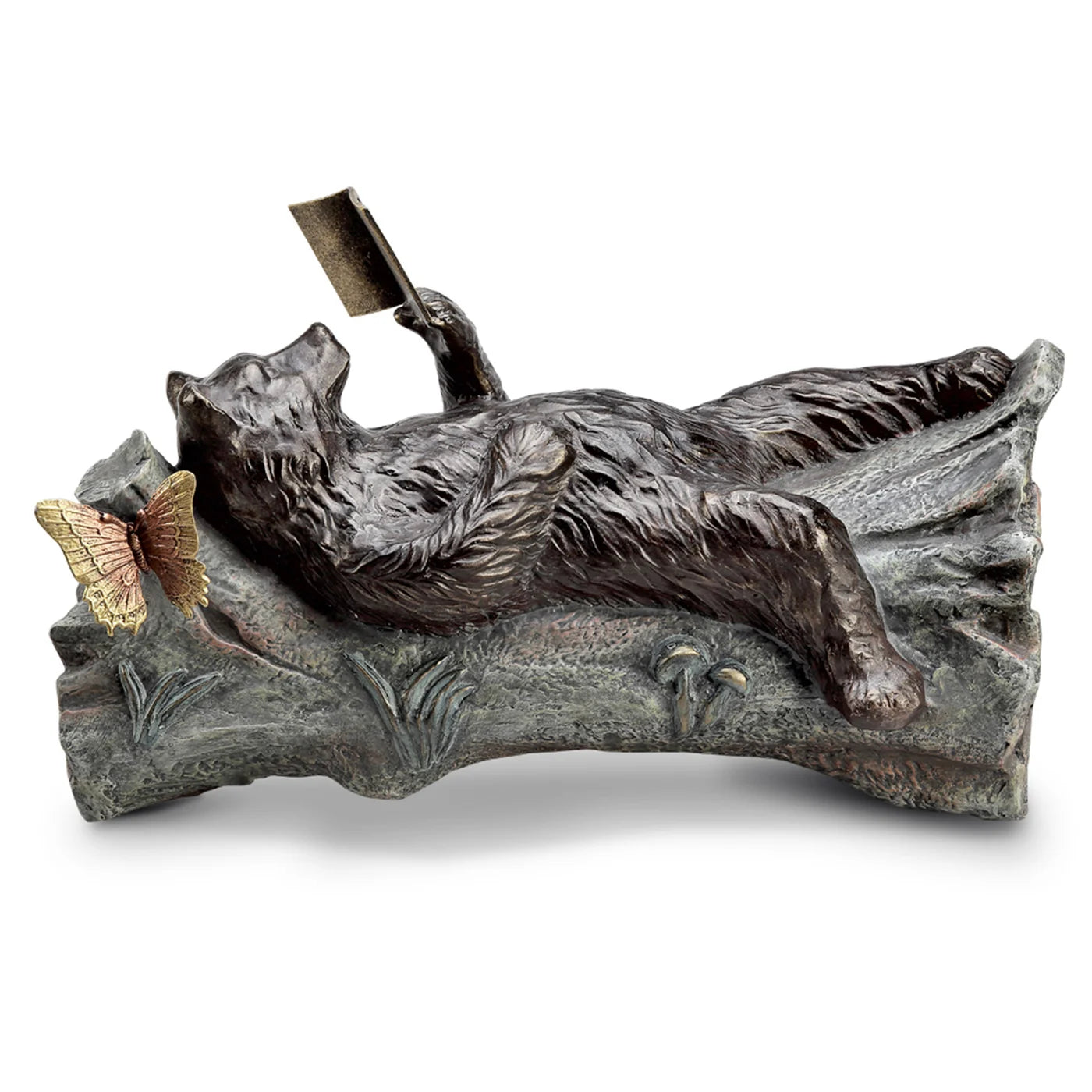 Lazy Reader Garden Sculpture