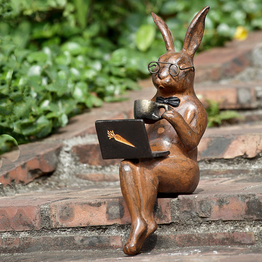 Coffee Break Garden Ledge Sitter