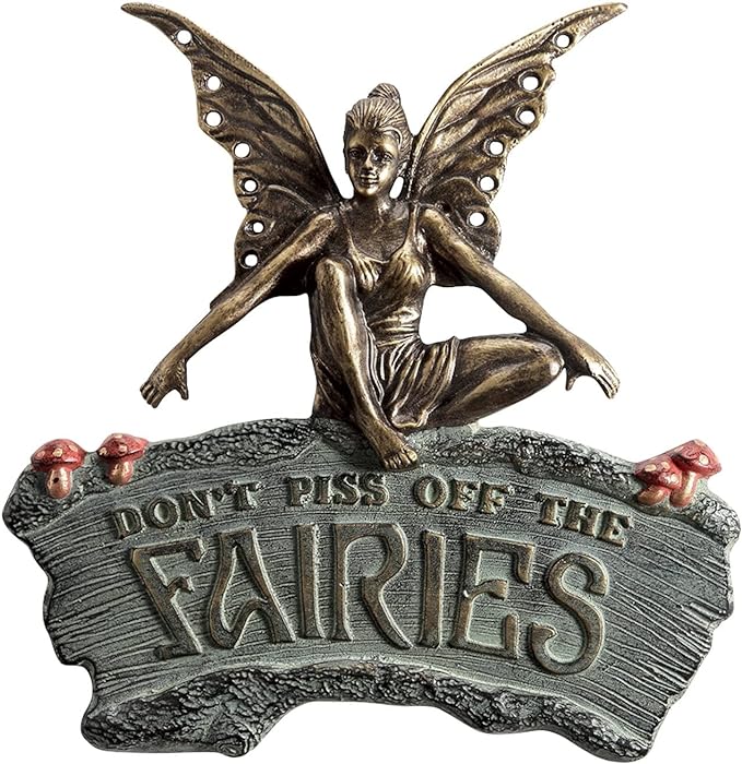 Cautionary Fairy Garden Sign o