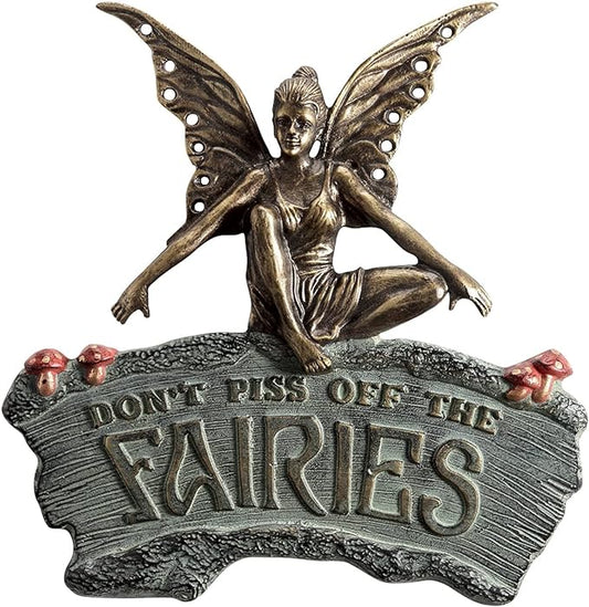 Cautionary Fairy Garden Sign o