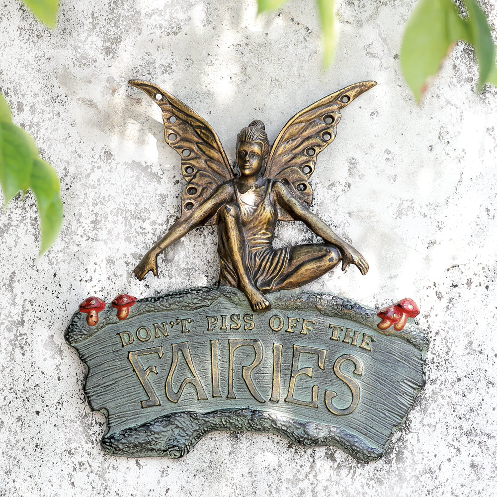 Cautionary Fairy Garden Sign o