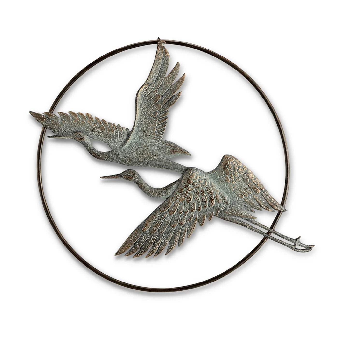 Herons in Flight Garden Wall