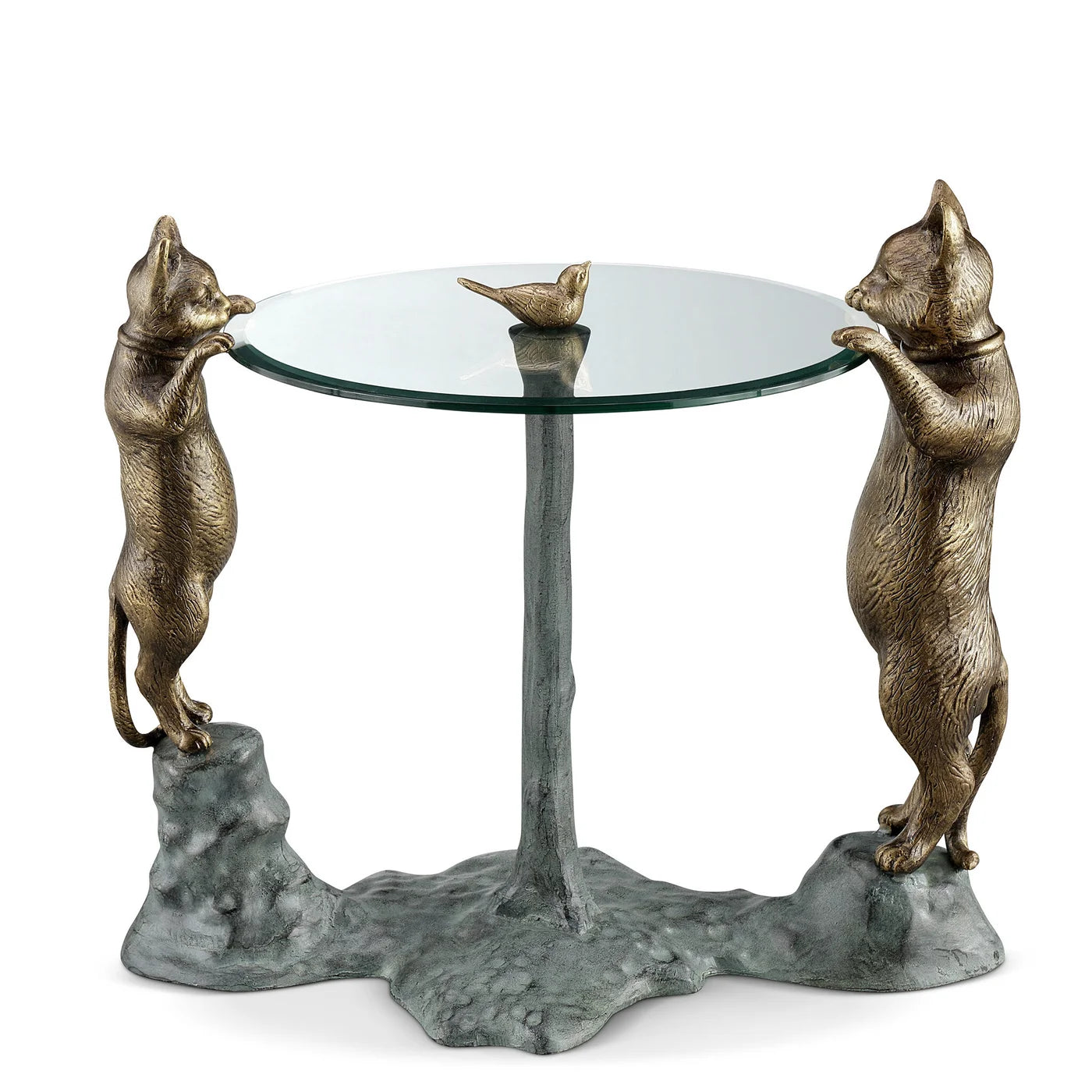 Curious Cats End Table 18"D