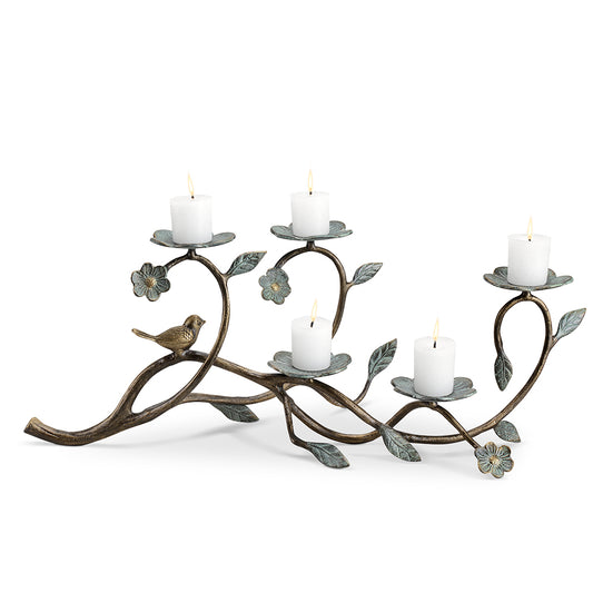 Bird And Flowers Candelabra