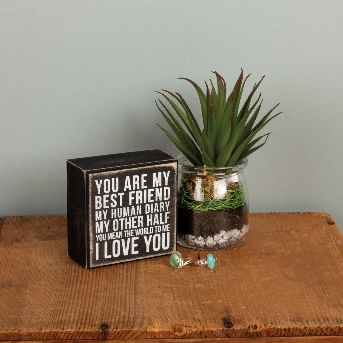 Best Friend I Love You Box Sign