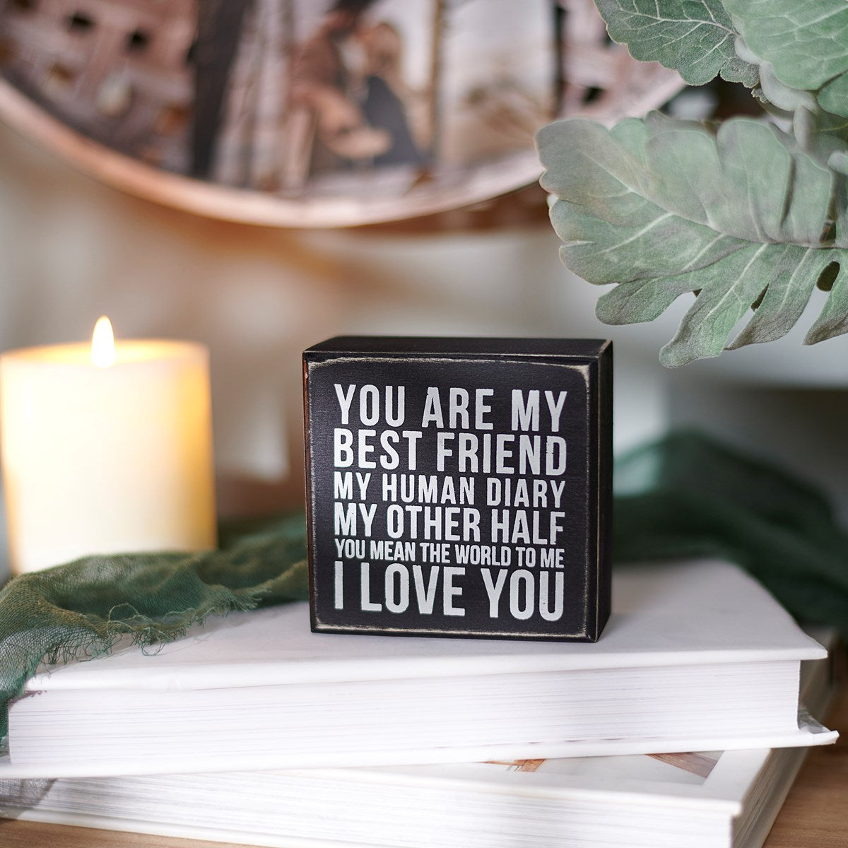 Best Friend I Love You Box Sign