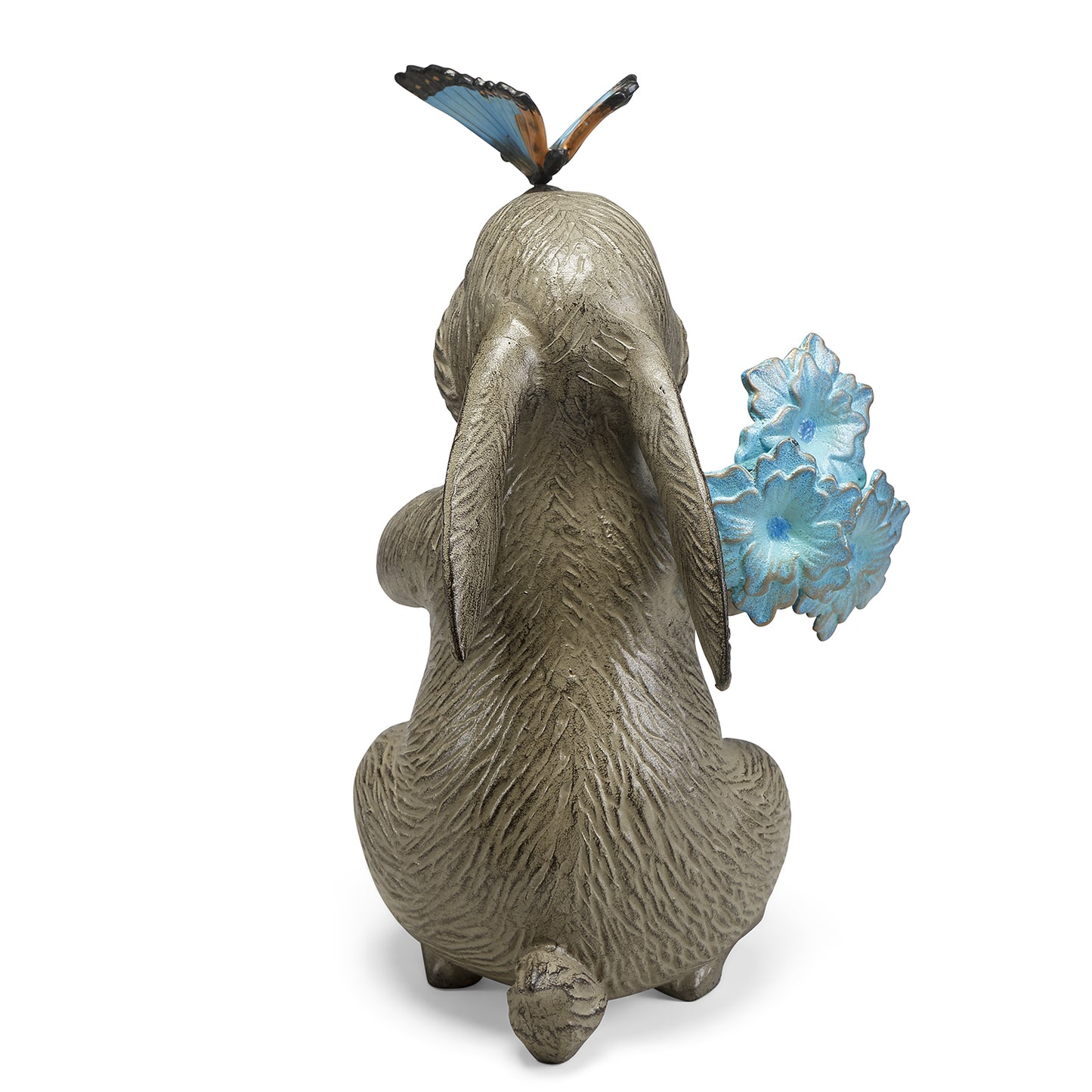 Bunny and Butterfly Garden Sculpture