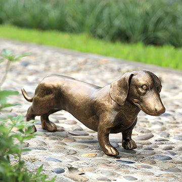 Dachshund Garden Sculpture