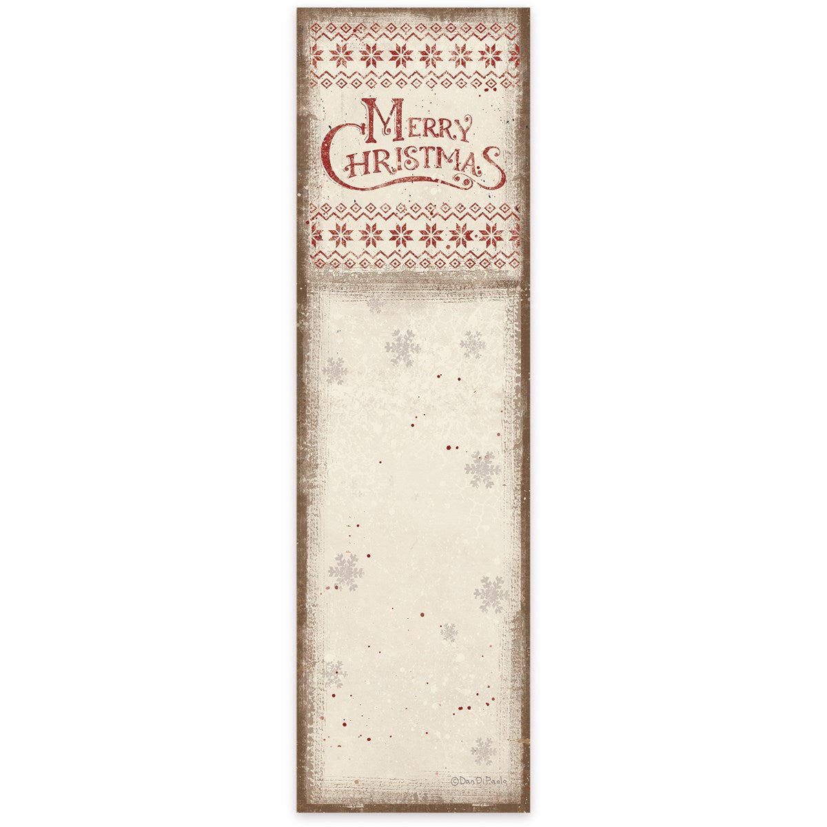 List Pad - Merry Christmas