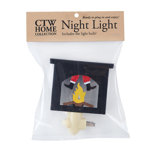 Santa In The Chimney Night Light