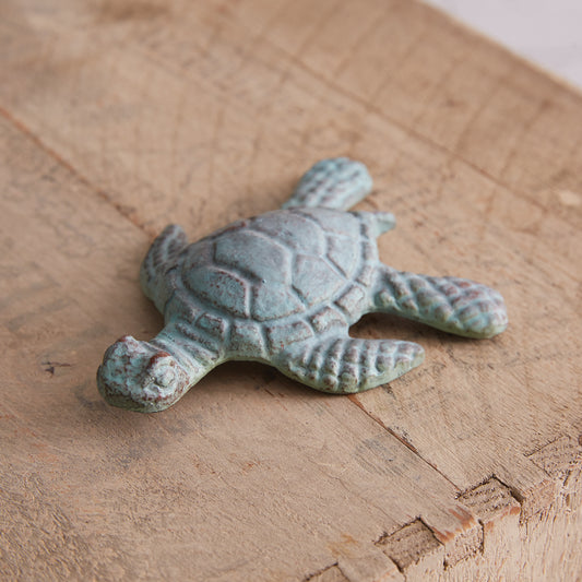 Decorative Verdigris Sea Turtle