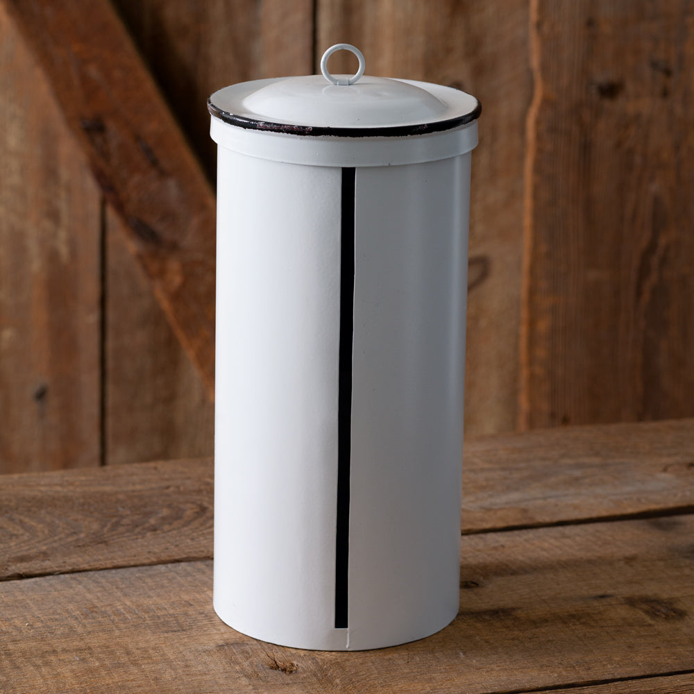 Metal Paper Towel Dispenser - White